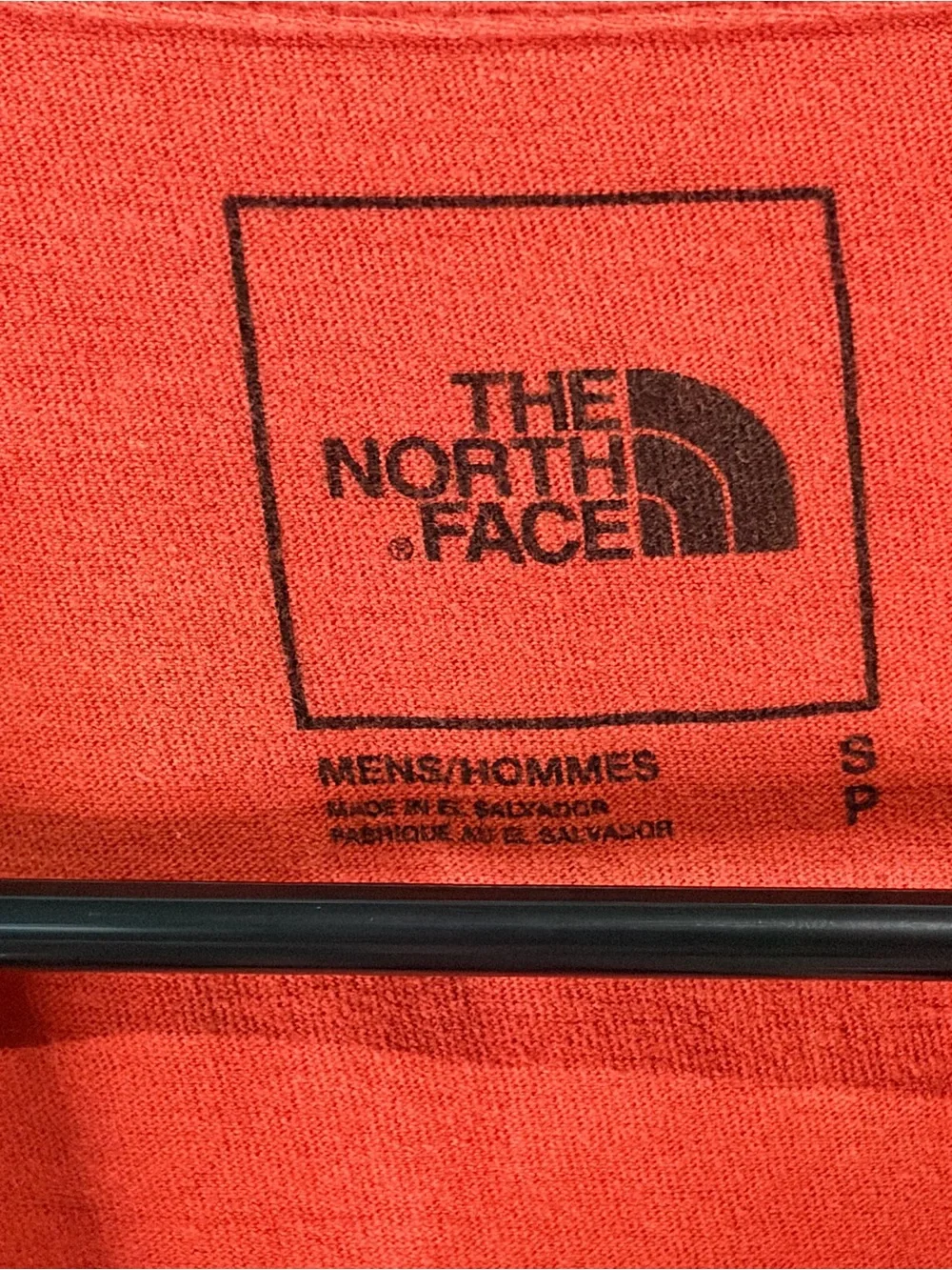 The North Face orange Logo Tee